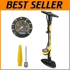 JoeBlow High-Pressure Bike Pump - 160 PSI Floor Pump with Easy-Read Gauge