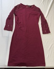 Express Red Size Small Women Short Mini Dress Lace