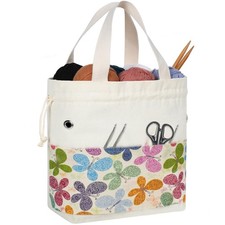 Yarn Bag, Knitting Crochet Tote Bag, Yarn Storage Bags Organizer, Crochet bag...