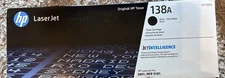 HP 138A Black Original LaserJet Toner Cartridge, Average cartridge yields 1,500