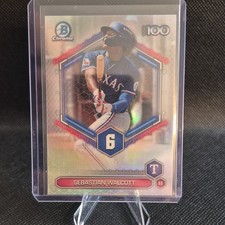 Bowman Chrome 2026 Scouts Top 100 Sebastian Walcott BTP-6 Rangers Baseball