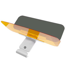 Car Anti-Glare Mirror, Vehicle Sun Visor Extension for Day Night - UV Shield