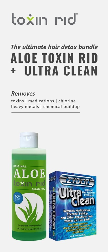 Original Aloe Toxin Rid Shampoo + Zydot Ultra Clean - For Hair Follicle ...