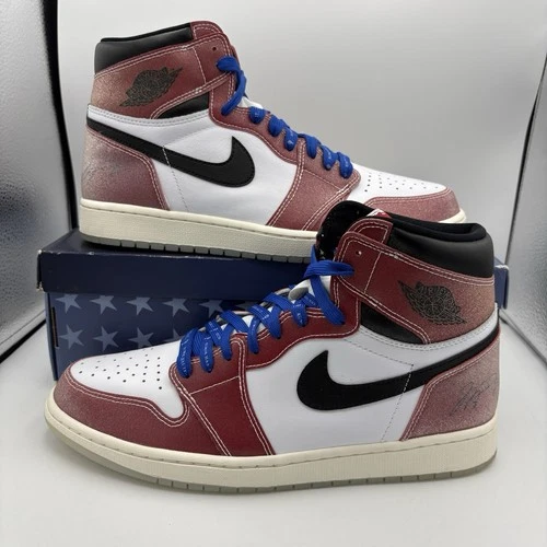 NIKE AIR Jordan 1 High Trophy Room Chicago 12 DA2728-100 F&F Blue Laces 2020