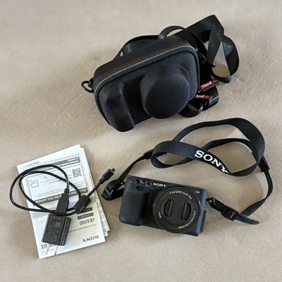 Sony Alpha A6100 Digital Mirrorless 16-55mm Zoom Lens Black Excellent Condition