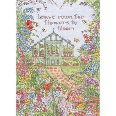 Bothy Threads Kreuzstich Stickpackung ''Blühende Blumen'', Zählmuster, XAL16, 26x3
