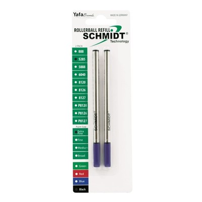 Schmidt 5285 Safety Rolling Tube Needle Refill Point 0.5mm, Tc Ball Black 