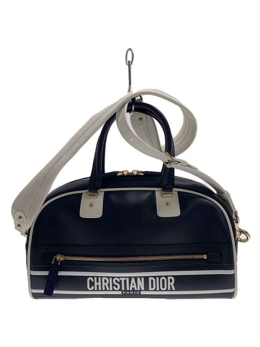 Sac Christian Dior Boston vibe cuir moyen noir occasion