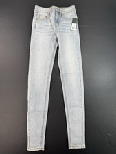 Women  s Wild Fable High Rise Skinny Jeans Light Wash 00 Long Stretch NWT