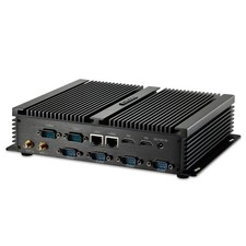 Fanless Mini Desktop Computer, Powerful Industrial PC with Core i7 CPU, 8GB R...