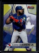2025 Bowman's Best Vladimir Guerrero Jr. Yellow Refractor #/75 Blue Jays