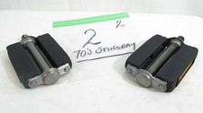 Vintage Schwinn Stingray Pedals 1/2 block 4" 70's Fastback Krate Muscle bike 2