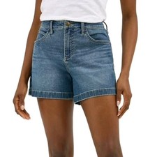 NWT Women's Lee 4" A-Line Jean Shorts Size 4 Wild Charge