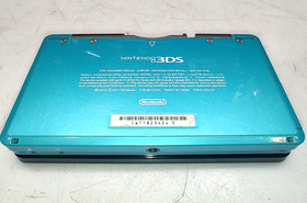 Nintendo 3DS Handheld System Aqua Blue Teal, Tested, Charger Included, No Stylus