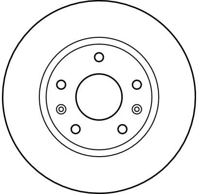 2x BRAKE DISC DF4221 FOR LAND ROVER FREELANDER/Soft/Top/SUV 18 K4F 1.8L 4cyl - Image 3 of 4