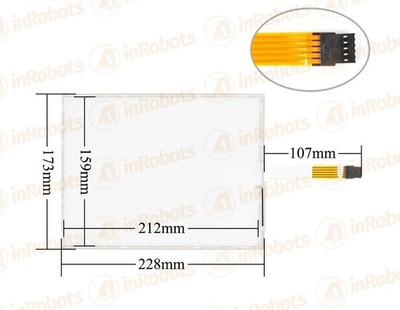 Higgstec T104S-5RB006N-0A18R0-080FH 10.4'' 5-Wire Resistive Touch Screen Glass #x