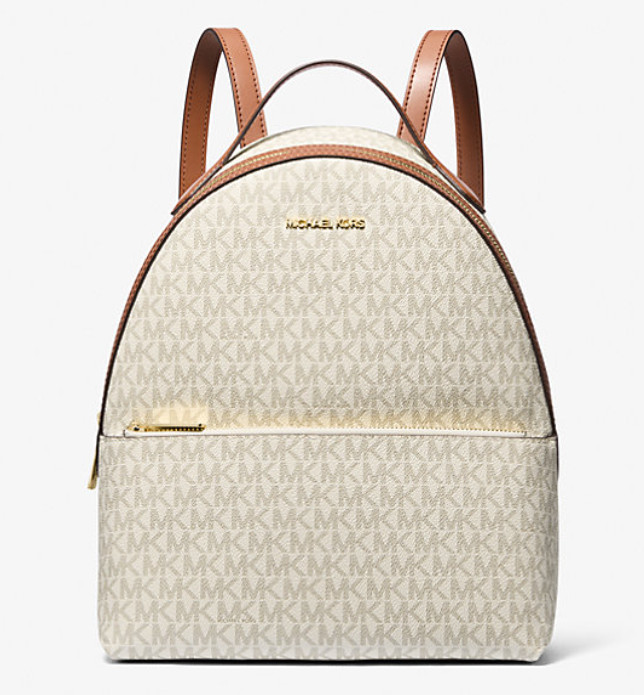 Michael Kors - Sheila Logo Vanilla Backpack Size Medium