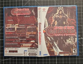 Dreamcast Beats of Rage Castlevania Custom Case - NO Game or Manual