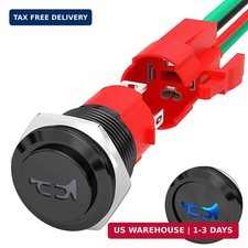 Joinfworld Horn Button Switch 12V 20A Heavy Duty 16MM Metal Speaker Horn Momenta