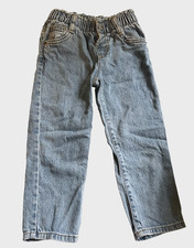 Cat  Jack Size 4T Jeans Paperbag Waist Snap Closure Medium Wash NEW