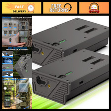 2-Pack 6000mAh Rechargeable Lithium Battery for Cellular Trail Cameras, Solar Co