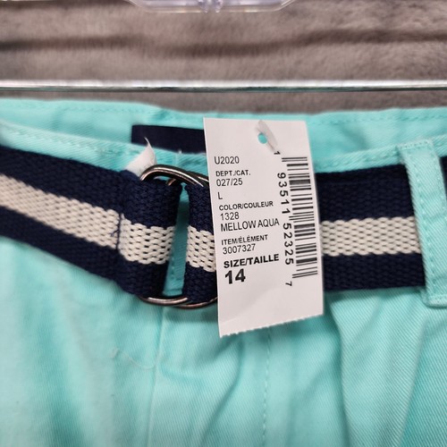 NWT Place Bermuda Shorts Youth SZ 14 Blue Aqua Adjustabl Waist Nautical Playtime - Picture 6 of 11