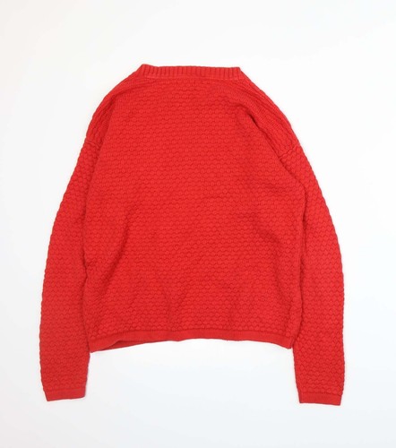 Cubus Womens Red Crew Neck Acrylic Blend Jumper Size S - Picture 2 of 12