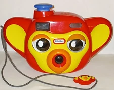 Little Tikes Pretend Camera Click N' Play With Flash Red 2006 Pre-Owned 