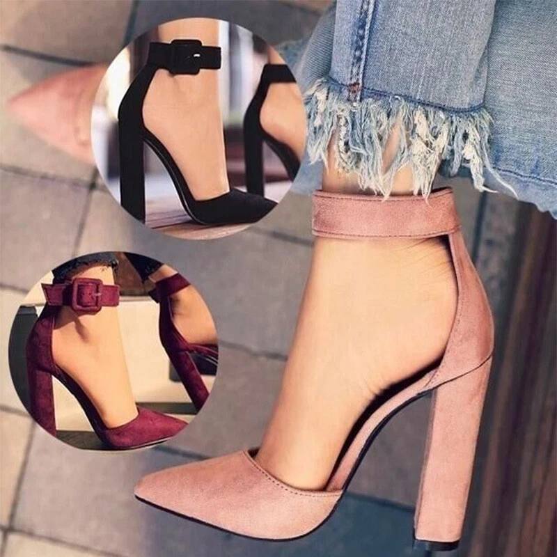 Sexy block hotsell heel shoes