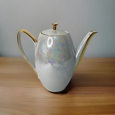 Westminster Fine China Teapot With Pearl Lustre And Gold Trim  17cm Free Post