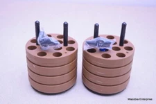 LOT OF 2 HERAEUS CENTRIFUGE ROTOR ADAPTERS