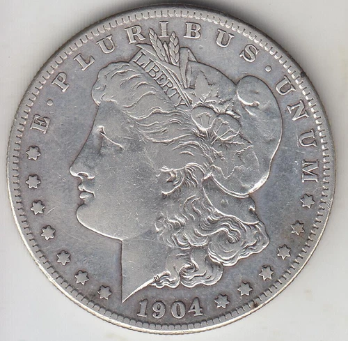 BETTER DATE 1904-S MORGAN SILVER DOLLAR ABOUT XF