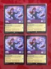4x Disney Lorcana Shimmering Skies - Anna - Eager Acolyte - 56/204 NM x4