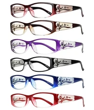 eyeBOGO Kaylee 6-Pack Stylish Reading Glasses for Women