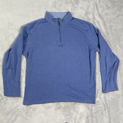 Mizzen+Main Sweater Mens XL Fairway Stanton 1/4 Zip Pullover