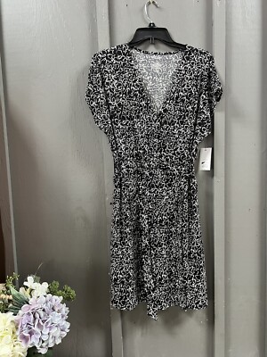 nine west dress black and white Patterned Black and White Dress Nine West