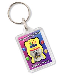 Personnalise Tout Nom Caniche Chien Joyeux Anniversaire Humour Porte Cles Ak423 Ebay