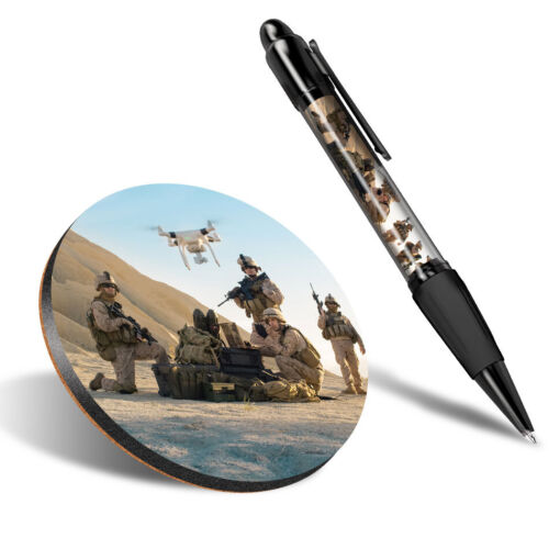 1 x montagnes russes rondes et 1 stylo drone militaire tactique soldats armée #52221 - Photo 1/1