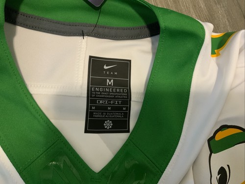 Nike Oregon Ducks 2024 Jersey White Green Men’s Size: Medium NWT Dri-Fit - Picture 3 of 5