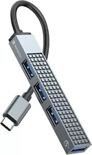 Yottamaster USB 3.0 Hub 4-Port Adapter Charger Data Super SLIM For PC Mac Laptop