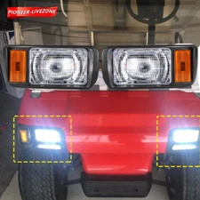 12V Left Right Golf Cart Headlights Kit Gas&Electrric For Club Car DS 1993-2021