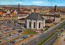 1975 Kassel Germany Karlskirche Frankfurter Streets Vintage Stamped Postcard