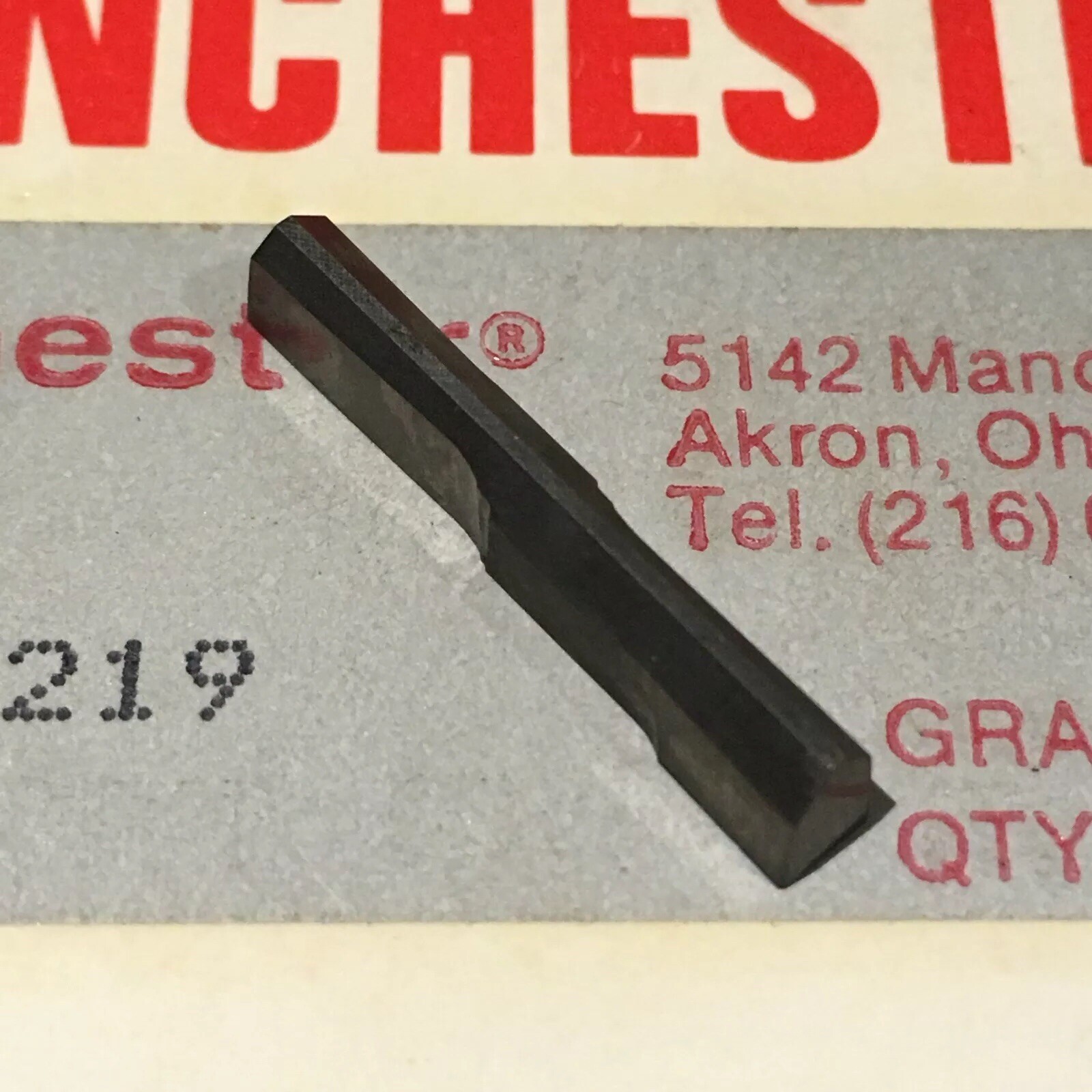 (9x) Manchester Tooling 508219 Grade C5 Dogbone Bits Cutoff Carbide