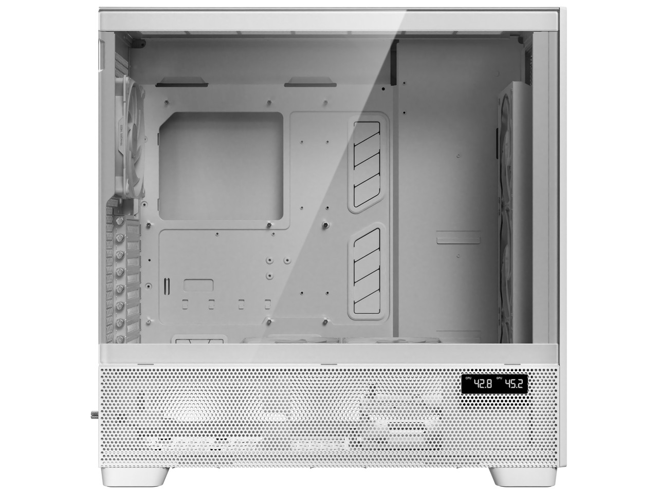 Antec Flux Pro White в комплекте 6 ШИМ-вентиляторов передняя панель с высоким потоком воздуха из березы