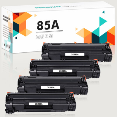 4PK New CE285A 85A Black Toner Cartridge for HP LaserJet P1102W M1217nfw P1102
