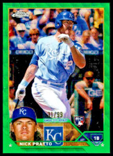 2023 Topps Chrome Green Wave Refractor RC #85 Nick Pratto Kansas City Royals/99