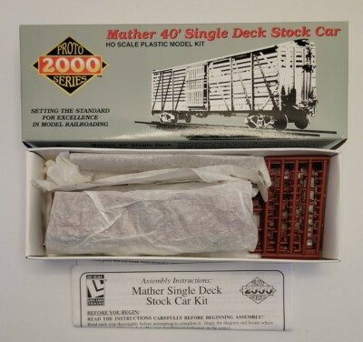 Nゲージ HO Vintage Proto 2000 Mather 40 Single Deck Stock Car Kit. GN