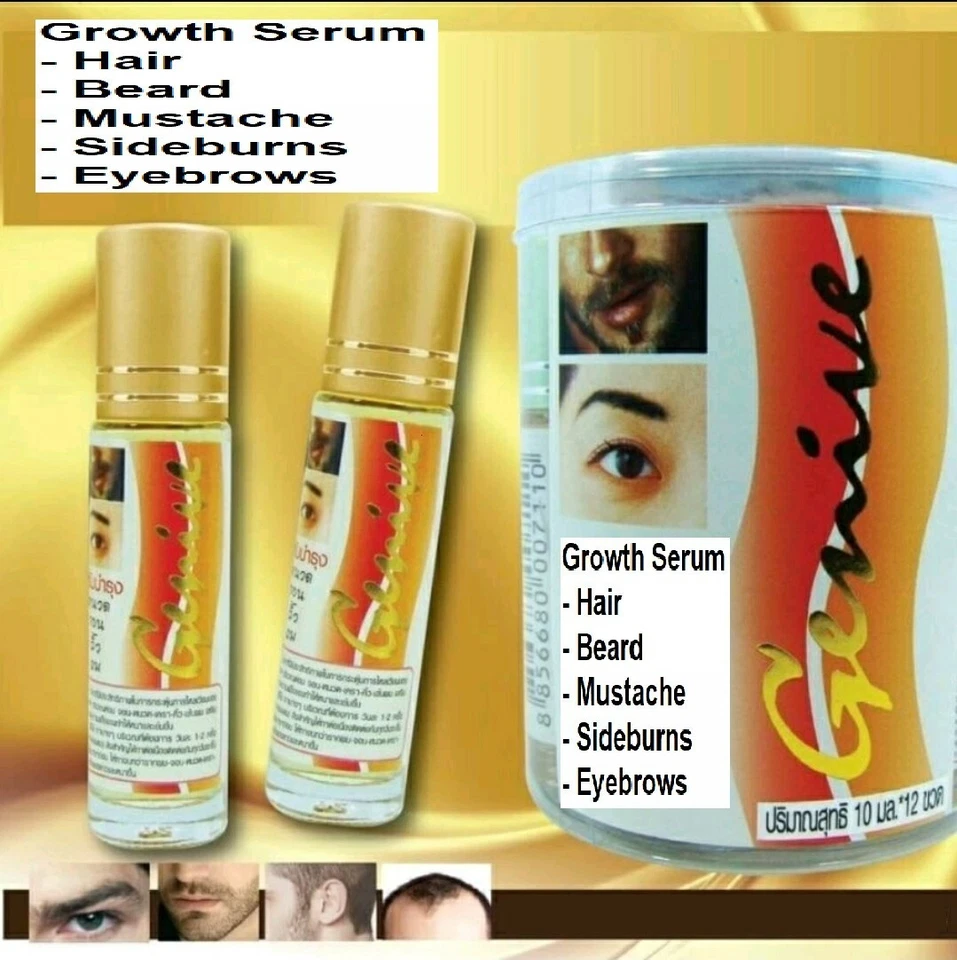 X12 Hair Fast Growth Serum Genive Long Longer Beard Sobrancelha Vitamina mais Espessa 10m. - Imagem 3 de 4
