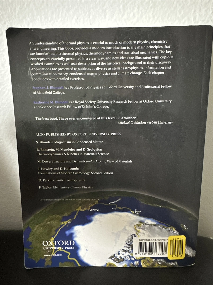 Concepts in Thermal Physics 9780199562107 | eBay