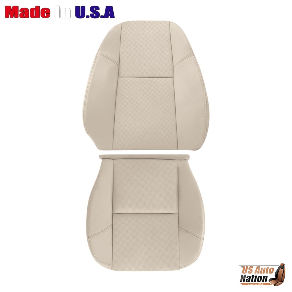 2007 Cadillac Escalade Driver Seat Bottom Cover – Genuine Leather Tan Perforated